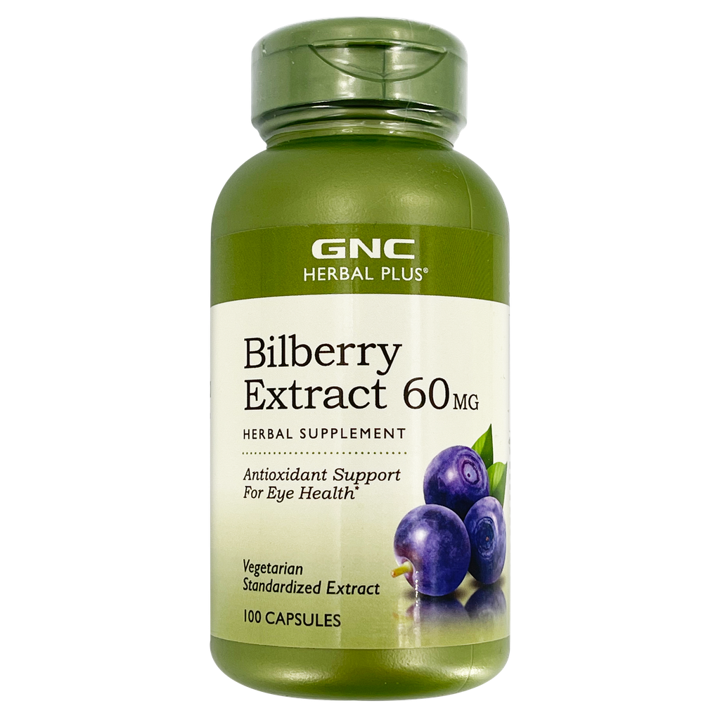 GNC Herbal Plus® Bilberry Extract 60MG 100s