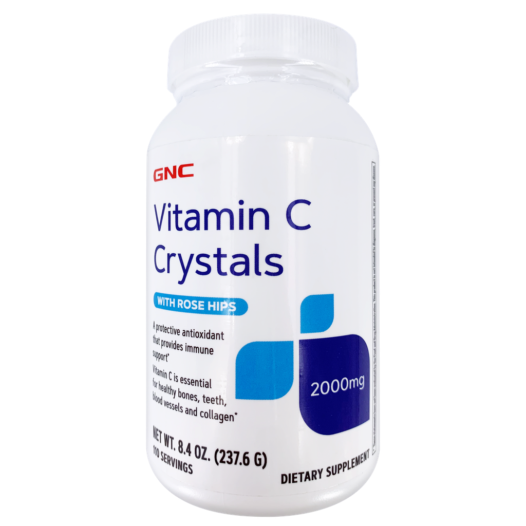 GNC Vitamin C Crystals With Rose Hips 2000 mg 110s